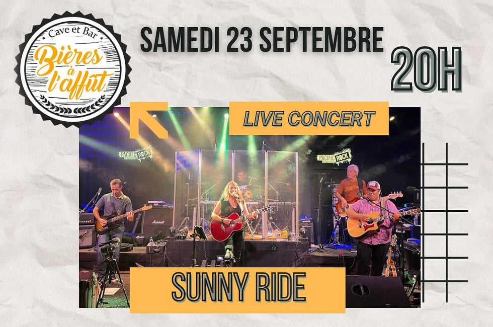 Sunny Ride en concert à Bières à l'Affût le 23 septembre 2023